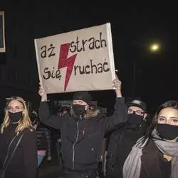 Protest kobiet w Sosnowcu