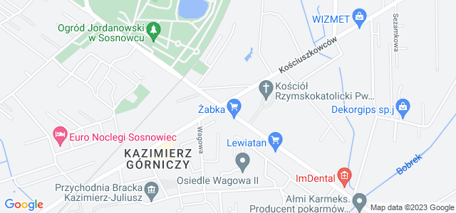 Mapa dojazdu Komisariat Policji V Sosnowiec