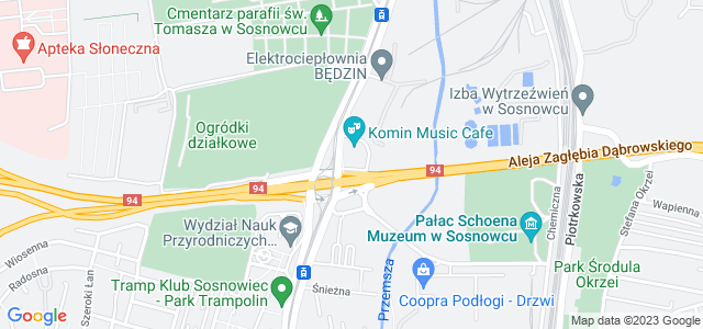 Mapa dojazdu Miejski Klub im. Jana Kiepury Sosnowiec