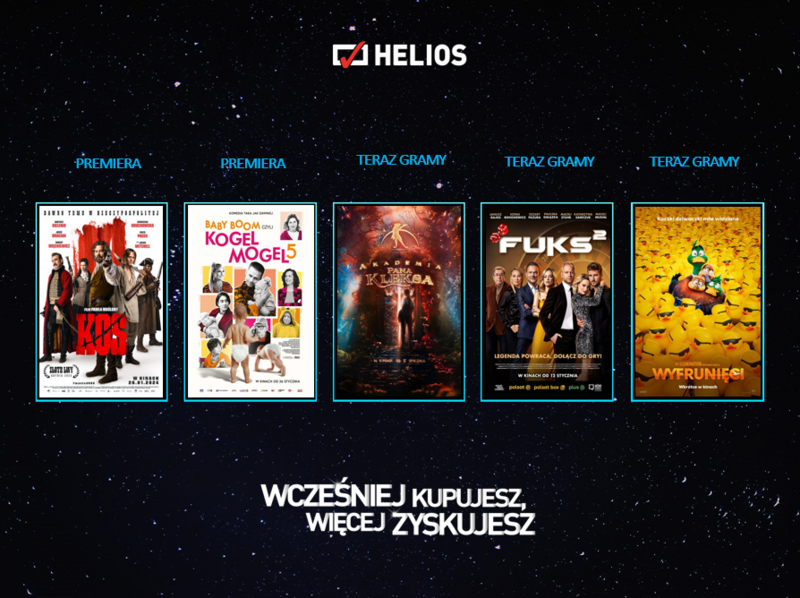 Moc nowości w kinach Helios