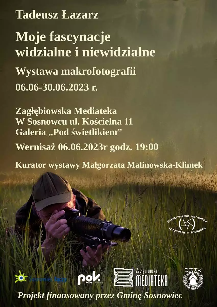 "Moje fascynacje". Wystawa makrofotografii Tadeusza Łazarza w Sosnowcu / fot. MBP