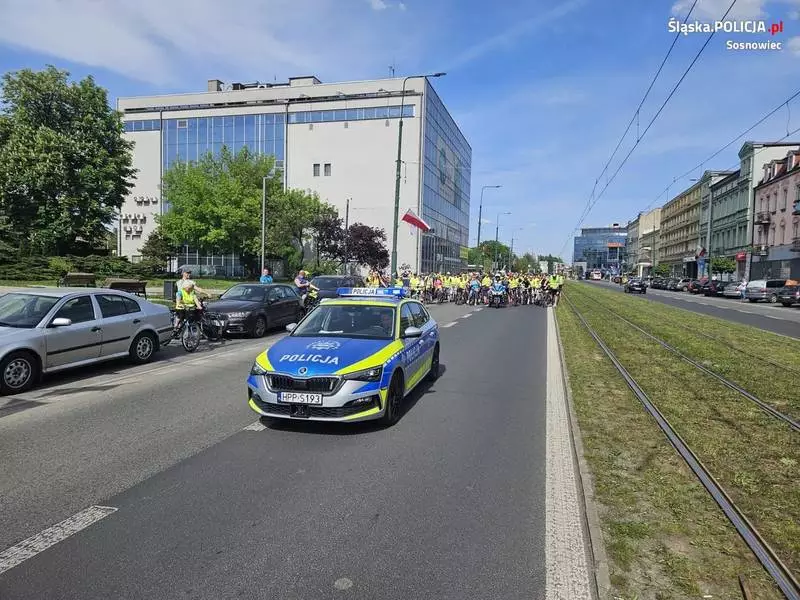 Policjanci dbali o bezpieczeństwo na Zagłębiowskiej Masie Krytycznej