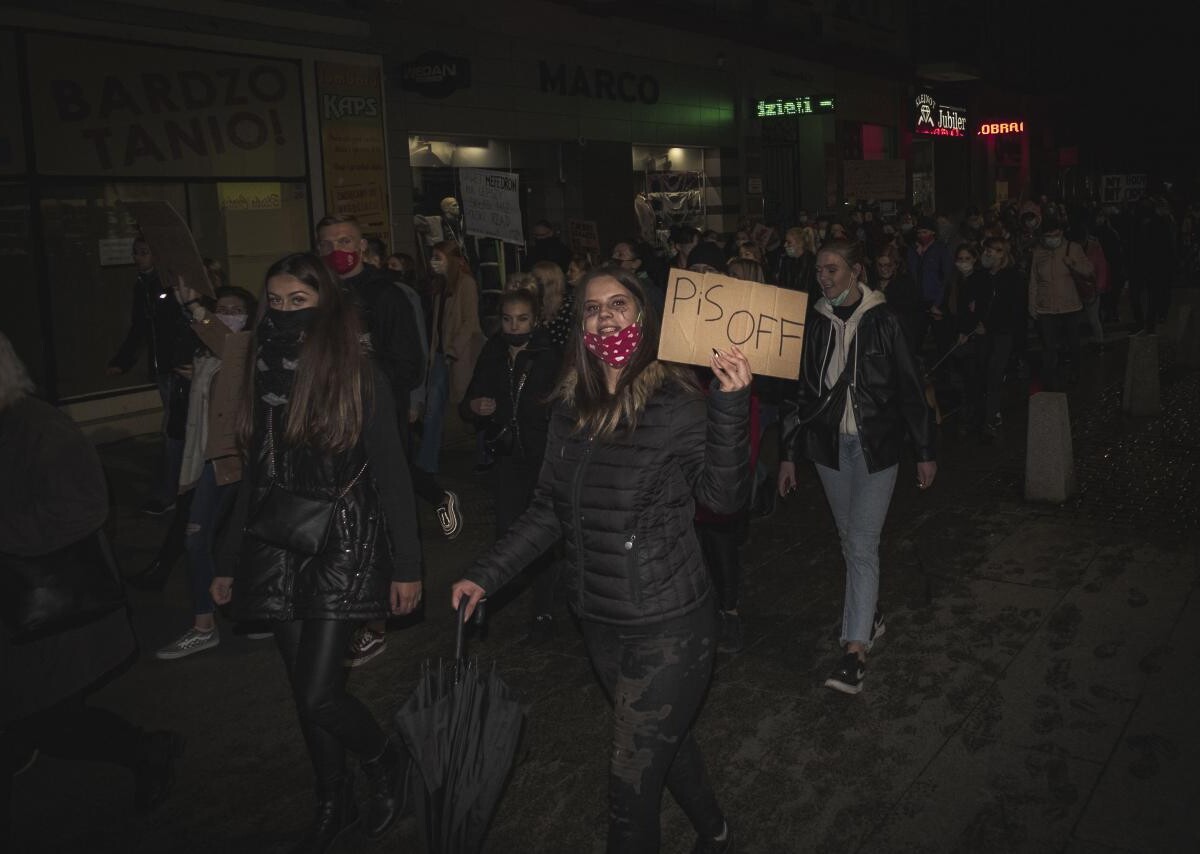 Protest kobiet w Sosnowcu