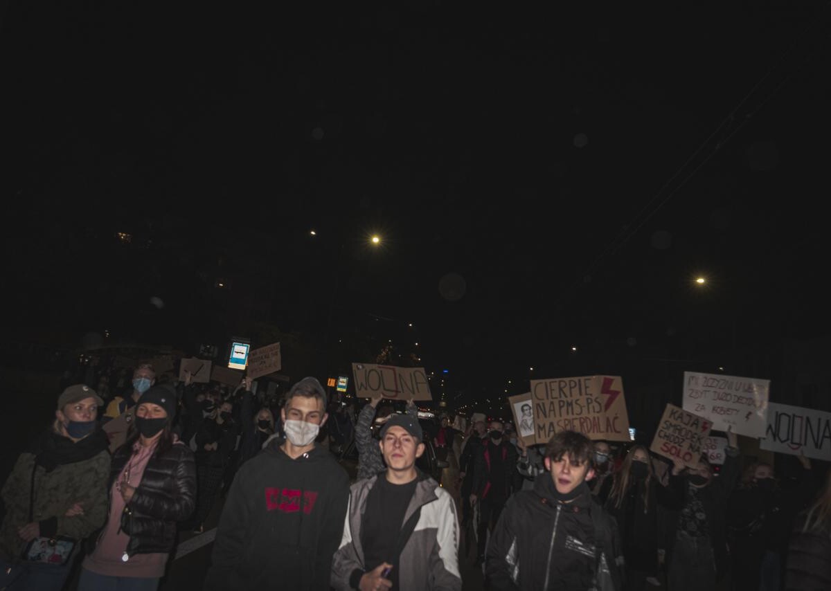 Protest kobiet w Sosnowcu