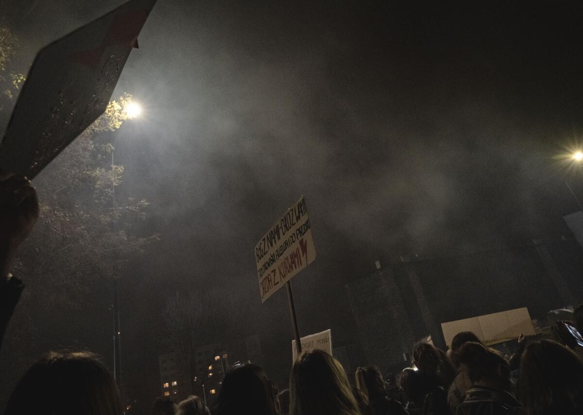 Protest kobiet w Sosnowcu