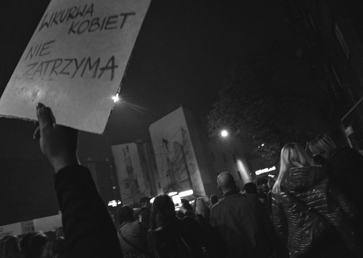 Protest kobiet w Sosnowcu