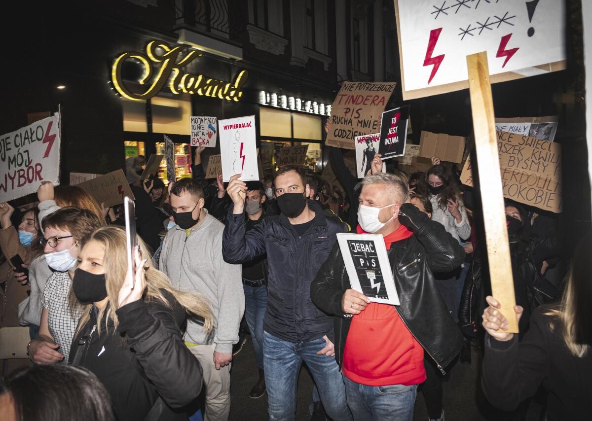 Protest kobiet w Sosnowcu