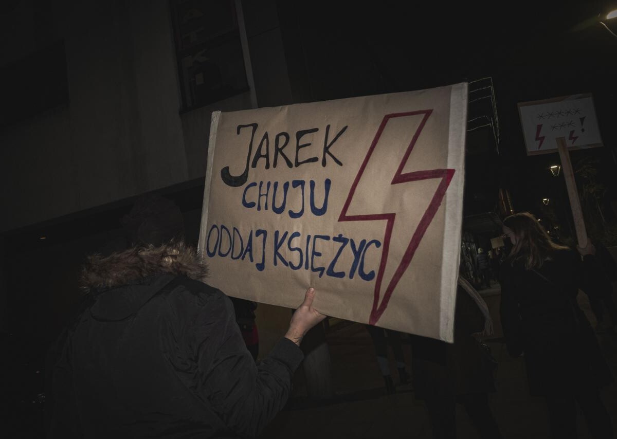 Protest kobiet w Sosnowcu