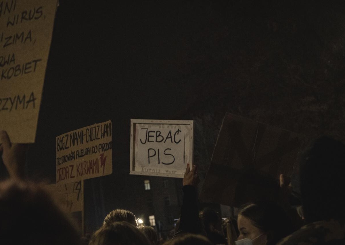 Protest kobiet w Sosnowcu