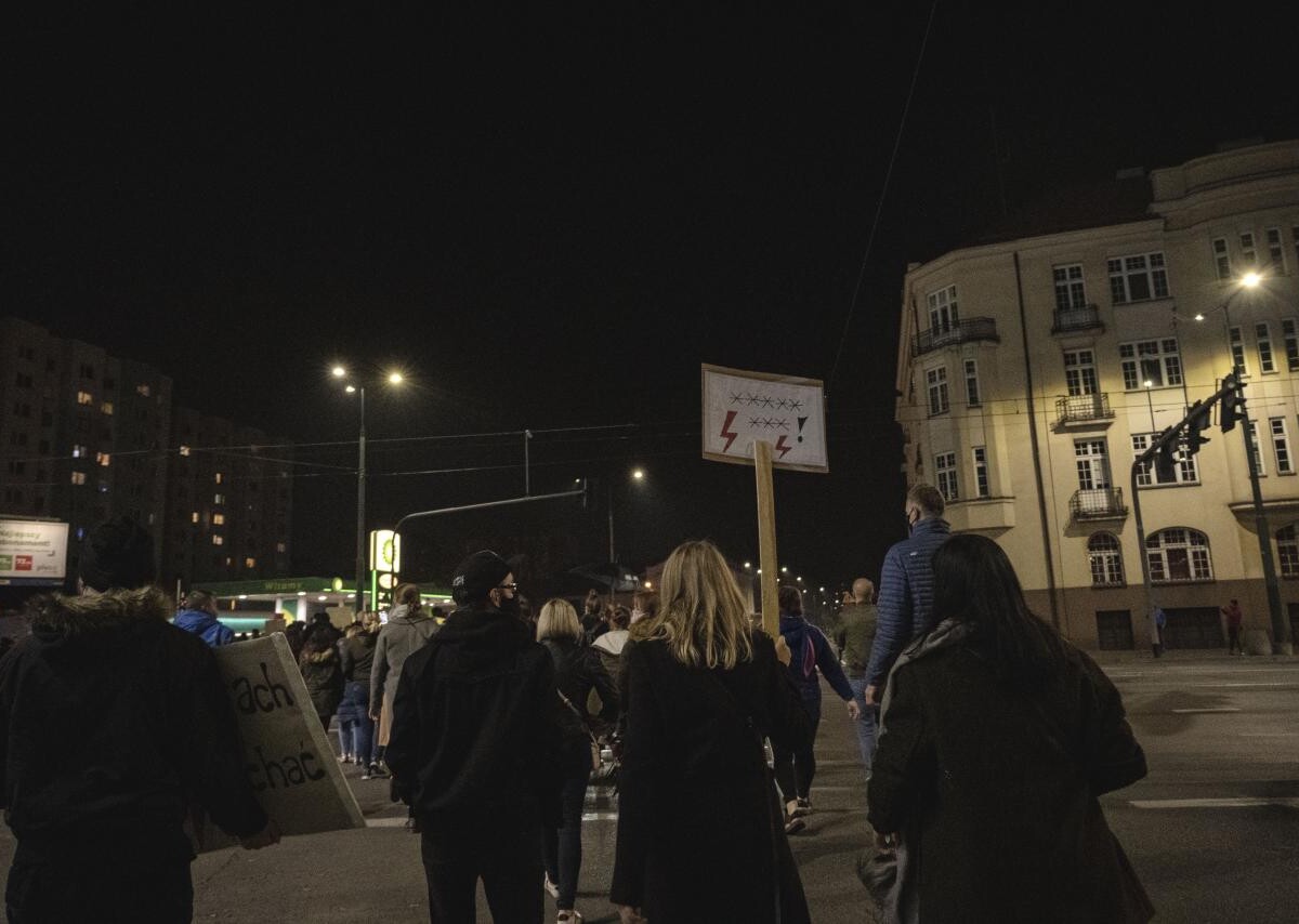 Protest kobiet w Sosnowcu