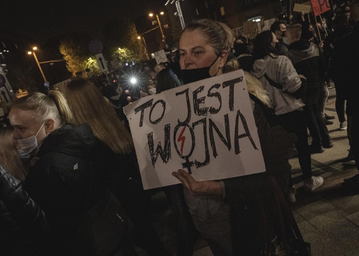 Protest kobiet w Sosnowcu