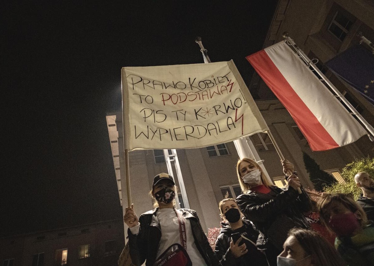 Protest kobiet w Sosnowcu
