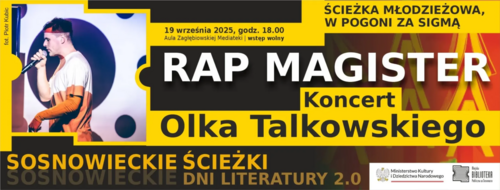 Przed nami Koncert Rap Magister w Zagłębiowskiej Mediatece!