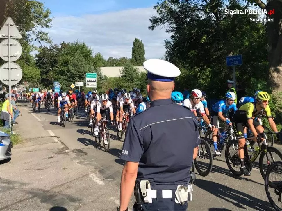 Sosnowieccy policjanci zabezpieczali etap 77.Tour de Pologne