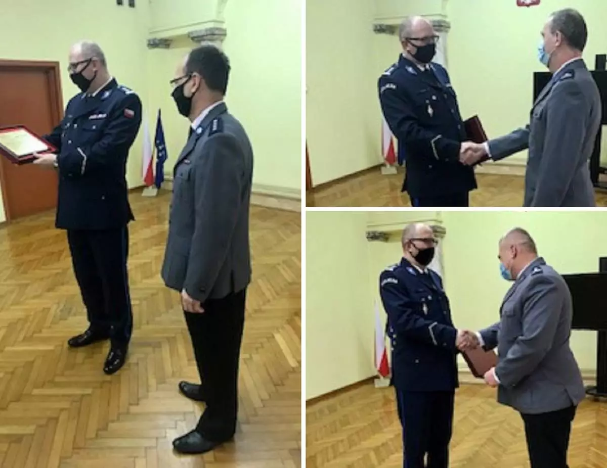 Spotkanie pożegnalne odchodzących na emeryturę policjantów / fot. KMP Sosnowiec