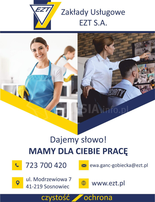 Sprzątaczka biurowa z orzeczeniem Zagórze