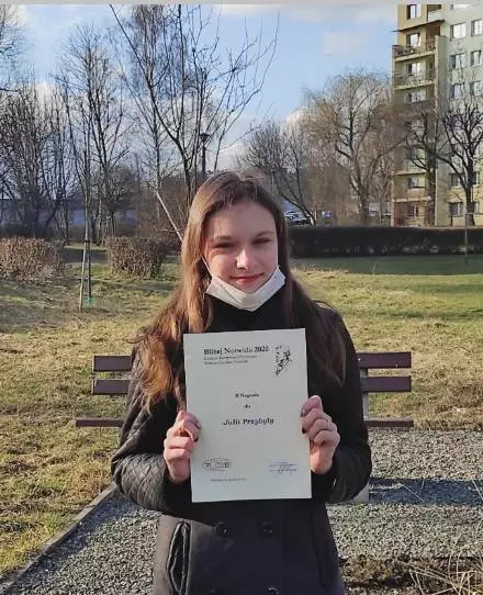 Uczennica CKZiU techniku nr.6 zdobyła 2 miejsce w Ogólnopolskim Konkursie „Bliżej Norwida”