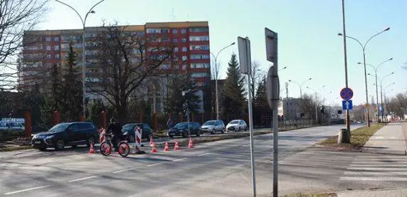 Uwaga na zmianę organizacji ruchu na skrzyżowaniu ulic Wawel i Barbary foto. UM Sosnowiec