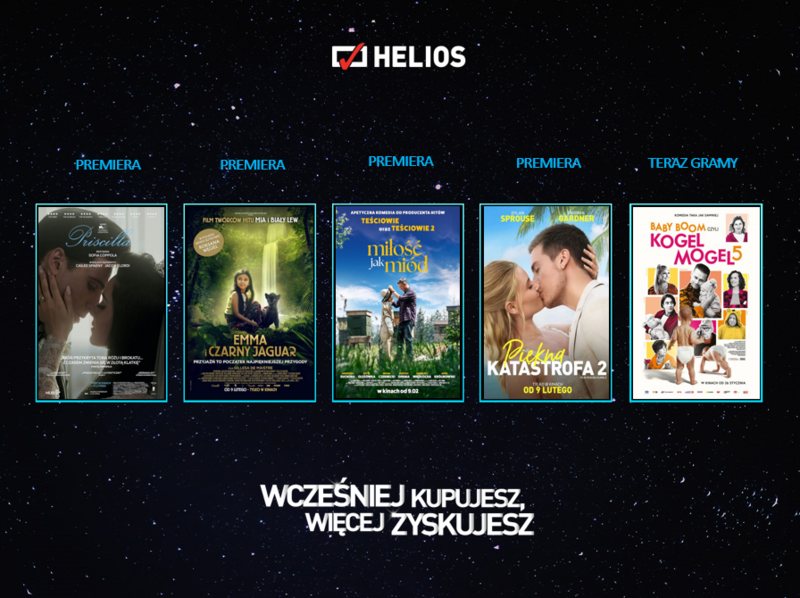 Walentynkowe premiery w kinach Helios