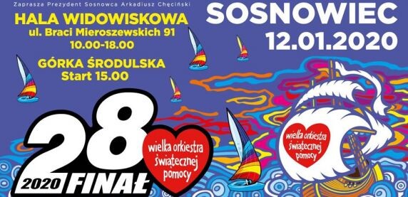 Wielki finał WOŚP 12 stycznia ponownie w Sosnowcu