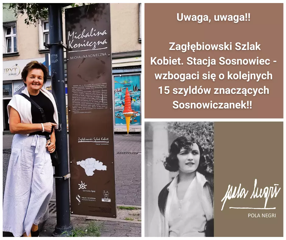 Zagłębiowski Szlak Kobiet w Sosnowcu wzbogaci się o kolejne 15 szyldów / fot. Stowarzyszenie Aktywne Kobiety